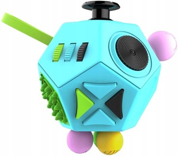 FIDGET CUBE 12-stronny Sześcian Toy KOSTKA