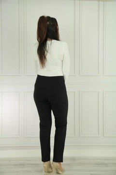 ЭЛЕГАНТНЫЕ ЖЕНСКИЕ БРЮКИ НА РЕЗИНКЕ, приталенные, ПОЛЬСКИЙ ПРОИЗВОДИТЕЛЬ