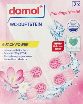 Kostki do WC domol Wiosenna Świeżość 2x48g DE