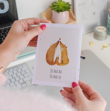 ЛЮБОВНАЯ ОТКРЫТКА Liska Jo ma ha ОТКРЫТКА НА ДЕНЬ ВАЛЕНТИНА