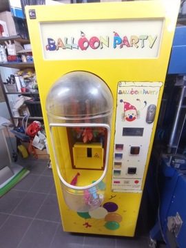 Automat do balonów, wydający balony z helem, zarobkowy