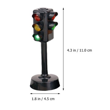 3 sztuk Sygnały drogowe Lampa Zabawka Sygnalizacja
