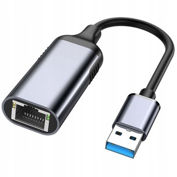 PRZEJŚCIÓWKA USB ETHERNET ADAPTER KARTA SIECIOWA LAN GIGABIT RJ45 1000MBPS