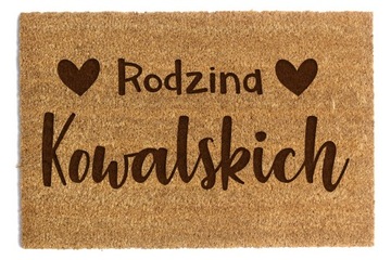 ДВЕРНОЙ КОВРИК Любая надпись, 40х60см.