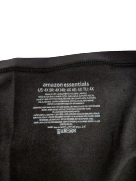 Damskie majtki Amazon Essentials plus-size, 6 szt 4XL czarne