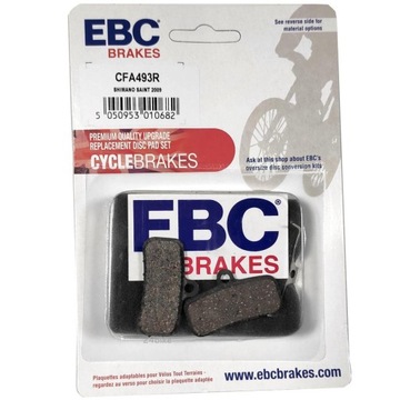 KLOCKI ROWEROWE EBC CFA493R PÓŁMETALICZNE SHIMANO BR M640 ZEE M8020 HD-M745