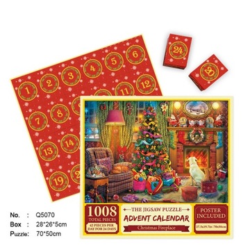 KALENDARZ ADWENTOWY PUZZLE ŚWIĄTECZNE EMPORIUM - 1008 EL