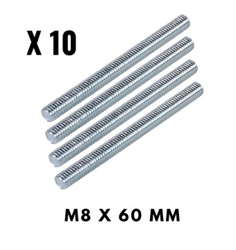 10x метрический штифт, штифт с резьбой M8 x 60