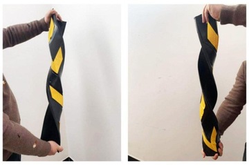 ЗАЩИТНЫЙ УГОЛ 80 СМ ПАРКОВОЧНАЯ КРОМКА БАМПЕР СВЕТООТРАЖАЮЩАЯ РЕЗИНА ЖЕЛТЫЙ