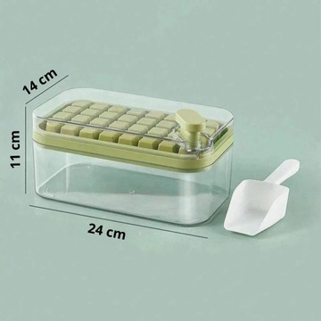 БОЛЬШОЙ КОНТЕЙНЕР ДЛЯ ИЗГОТОВЛЕНИЯ КУБИКОВ ЛЬДА ФОРМОВКА ДЛЯ ЛЬДА CUBE MAKER 64 ШТ. XXL