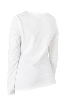 ДЕТСКАЯ ХЛОПКОВАЯ ФУТБОЛКА С ДЛИННЫМ РУКАВОМ, БЕЛАЯ, 5 ЛЕТ+, размер 110-116