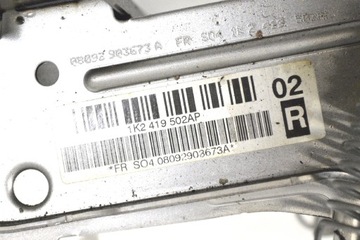 VW SCIROCCO 2.0 TSI 2008 RHD MECHANIZMUS SLOUPCE ŘÍDÍCÍ