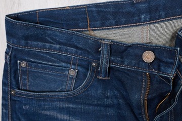 LEVIS 508 JEANSY spodnie męskie granatowe PREMIUM 31/32 pas 82