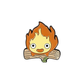 Japońskie Anime emalia Pin Collection Calcifer Sp