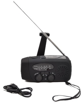 АВАРИЙНЫЙ ФОНАРЬ CRANK RADIO SOLAR POWERBANK