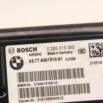 0285015095 MODUL AIRBAG BMW 2 COUPE F22 F87 M 240 I 250KW