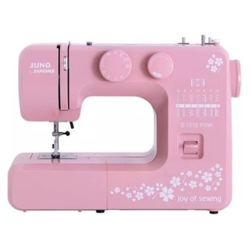 Maszyna do szycia różowa JANOME JUNO E1015 PINK