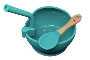 Силиконовая миска, ложка для кормления детей