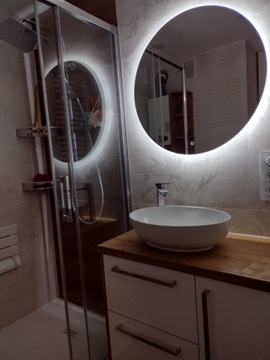 ЗЕРКАЛО 80 см, КРУГЛОЕ, СО СВЕТОДИОДНОЙ ПОДСВЕТКОЙ