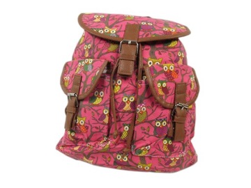 Plecak A4 szkolny duży VINTAGE unisex RETRO szkoła