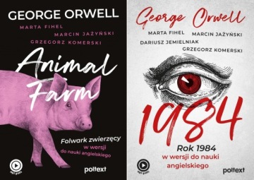 1984 + ANIMAL FARM PO ANGIELSKU, GEORGE ORWELL