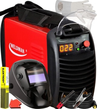 SPAWARKA INWERTOROWA ELEKTRODOWA WELDMAN ARC 207 TIG MMA 230V 200A IGBT