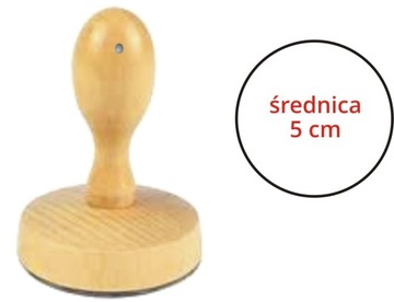 SAM GRYF PIECZĄTKA RĘCZNA LOGO STEMPEL GRAFIKA ŚR 5 CM