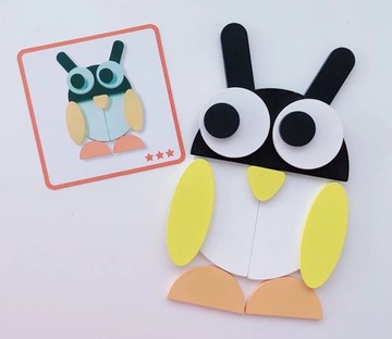 DREWNIANE UKŁADANKA PUZZLE GRA LOGICZNA MONTESSORI