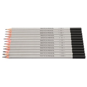 Набор графитовых карандашей с деревянной ручкой, 12 шт., профессиональный VU