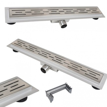 Odpływ liniowy DECOR STRIPS 70 Głęboki zasobnik