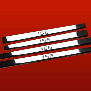 ALFA ROMEO 156 VRSTVA  PRAHU SE OCELI NEREZ 304 ZAKONČENÉ LESK