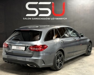 Mercedes Klasa C W205 Kombi Facelifting 1.6 180 156KM 2018 Mercedes-Benz Klasa C C180 9G-Tronic AMG-Line Virtual Full LED Kamera Gwar, zdjęcie 11