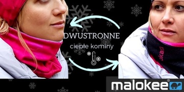 Komin na zimę ciepły polarowy bawełniany termiczny