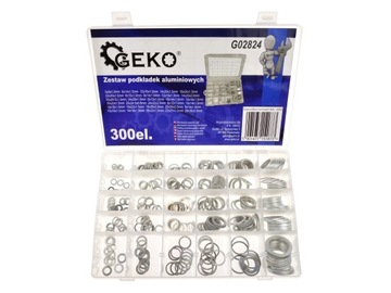 Zestaw podkładek aluminiowych 300 el. GEKO