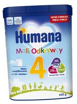 HUMANA 4 MLEKO NASTĘPNE PO 24 M+ 650G