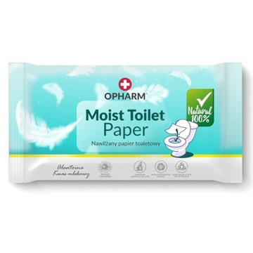 Nawilżany papier toaletowy Opharm Toilet Wipes 1x48 szt.