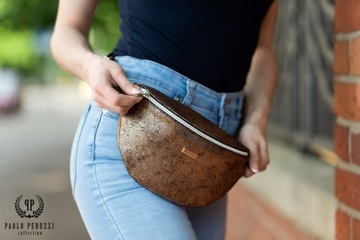 SKÓRZANA MŁODZIEŻOWA SASZETKA NA PAS Z-15-F