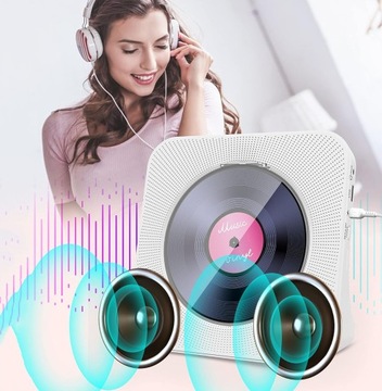 НАСТОЛЬНЫЙ CD-ПЛЕЕР С BLUETOOTH ВСТРОЕННЫЕ HIFI ДИНАМИКИ ДОМАШНЕЕ FM-РАДИО