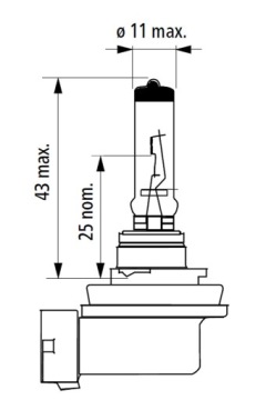ЛАМПОЧКА H11 12В 55Вт 12В OSRAM ORIGINAL LINE