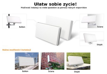 Плоская антенна Selfsat H30D2 с LNB Twin