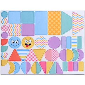 Набор из 48 магнитов пастельной формы Монтессори.