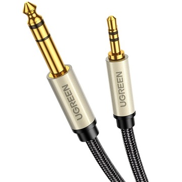 Kabel audio mini jack do jack 6,35 mm TRS, Ugreen