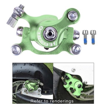 części zacisku hamulcowego do mini roweru dla dzieci lewy zielony