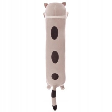 ПЛЮШЕВАЯ ИГРУШКА-МАСКОТ ДЛИННАЯ ПОДУШКА ДЛЯ КОШКИ ИГРУШКА-ОБЪЯСКА СЕРАЯ БОЛЬШАЯ 135 см