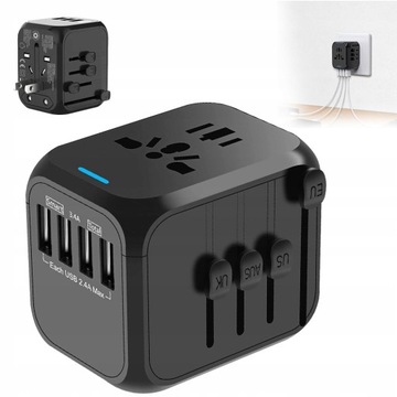 ПУТЕШЕСТВЕННЫЙ АДАПТЕР БЛОК ПИТАНИЯ ТУРИСТИЧЕСКАЯ USB-РОЗЕТКА