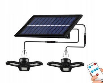2x ŻYRANDOL LAMPA WISZĄCA SOLAR + PILOT