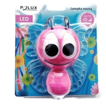 LAMPKA NOCNA LED WTYKOWA Z CZUJNIKIEM ZMIERZCHU DLA DZIECI