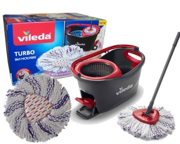 Роторная швабра VILEDA TURBO 3в1 Отжим из микрофибры