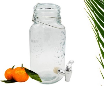 Słój szklany z kranikiem i wieczkiem Tragar 3,5l