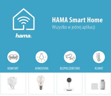 Hama LED WIFI E27 ЛАМПА НА НИТИ